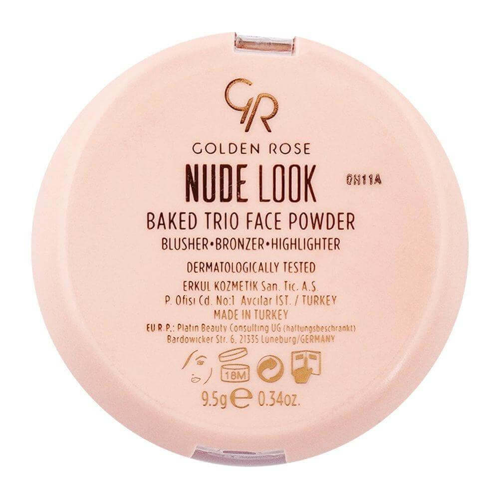 Nude Look Baked Trio Face Powder (NEW)